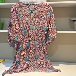 Colorful Geometric Patterned Top